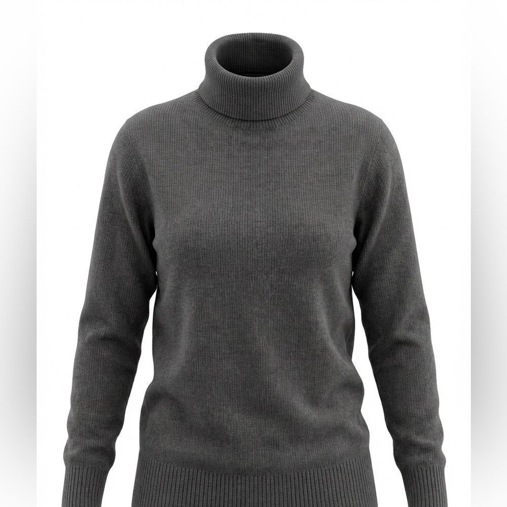 ONLY MINE WOMENS CASHMERE TUNIC/SWEATER SIZE XS GRAY